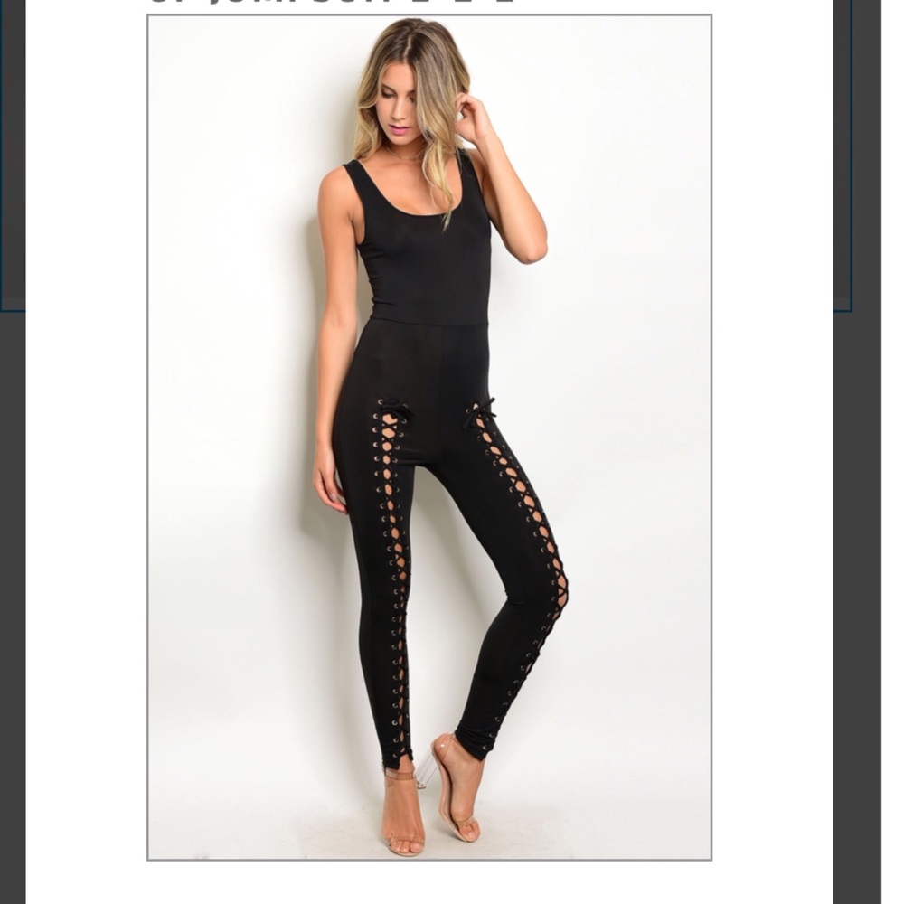 Lace Up Jumpsuit